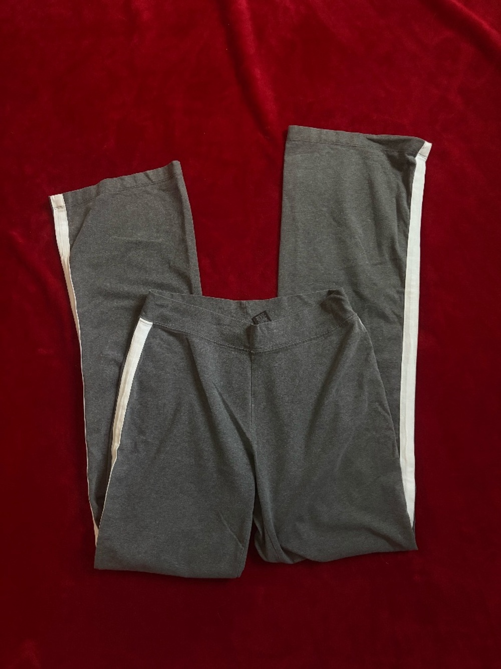 Vintage y2k Moda International Gray Flared Yoga Pants: Size M